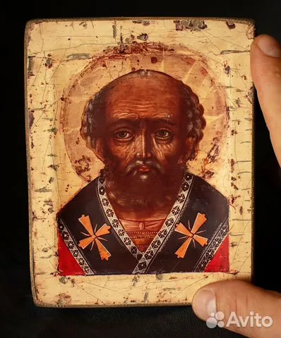 На память: Св. Николай Чудотворец. Икона. 15*13