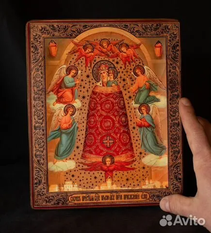 Икона деревянная "Прибавление ума" Богоматери — необычный подарок