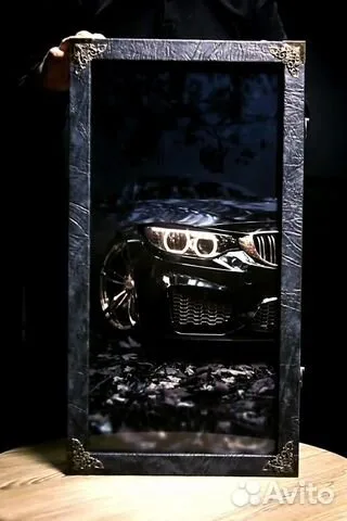 Нарды под стеклом «BMW» — красивый подарок