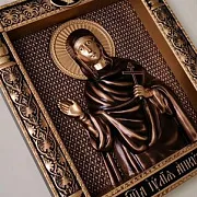 Икона резная Юлия (Иулия) Анкирская — оригинальный подарок — фотография 3