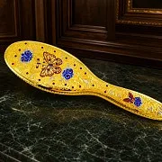 Расчёска с эмалью и фианитами — красивый подарок — фотография 1