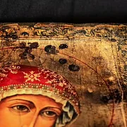 На память: Икона под старину " Богоматерь Огневидная" — фотография 2