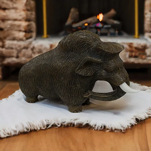 Каменная скульптура «Мамонт» из кальцита — красивый подарок