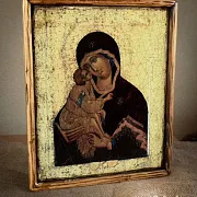 Подарочная икона деревянная "Богоматерь Донская" — фотография 1