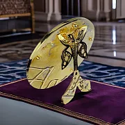Настольное зеркало с бабочкой и фианитами. Златоуст — красивый подарок — фотография 1