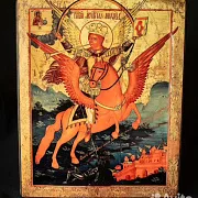 Подарочная икона "Арх. Михаил - предводитель святого воинства — фотография 4