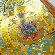 Деревянные нарды «ВДВ» с позолоченной златоустовской гравюрой — необычный подарок — фотография 7