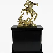 Подарочные интерьерные часы «Георгий Победоносец» — фотография 2