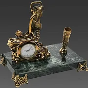 Бронзовые часы «Шахтёрские» с одним пеналом в подарок — фотография 2