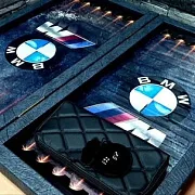 Подарочные нарды под стеклом «BMW» — фотография 3