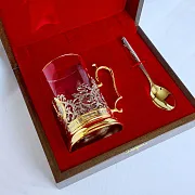 Подстаканник «Иван Царевич» из бронзы — красивый подарок — фотография 2