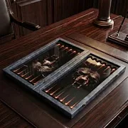Нарды под стеклом «Свирепый медведь» в подарок — фотография 4