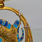 Подсвечник «Козерог» с эмалью и фианитом в подарок — фотография 2