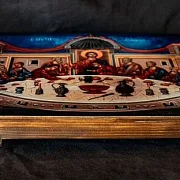 Икона авторская "Тайная вечеря" Дерево в подарок — фотография 3