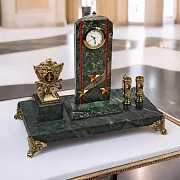 Часы «Погон» с гербом УИС и подставками — оригинальный подарок — фотография 1