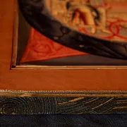 На память: Деревянная икона "Троица Ветхозаветная" — фотография 7