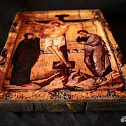 Икона "Распятие Иисуса Христа " +подставка — красивый подарок — фотография 3