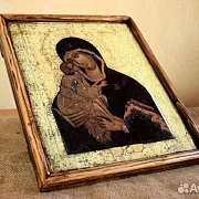 Подарочная икона деревянная "Богоматерь Донская" — фотография 7