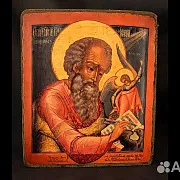Икона деревянная "Иоанн Богослов" — оригинальный подарок — фотография 2