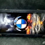Нарды под стеклом «BMW» в подарок — фотография 2