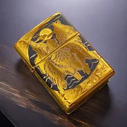 Зажигалка Zippo оригинал "Волки" — необычный подарок — фотография 1