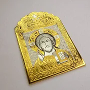 На память: Икона Иисуса Христа настольная. Златоуст — фотография 3