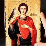 Икона "Св. Трифон" — оригинальный подарок — фотография 1