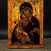 Подарочная икона Божией матери Владимирская. 25 см — фотография 3
