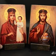 Венчальная пара. Богоматерь и Спас Вседержитель+по — оригинальный подарок — фотография 1