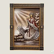 Резная картина из массива бука, 55 × 40 см — оригинальный подарок — фотография 1