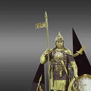 Часы «Русский витязь» с яшмой и долеритом — необычный подарок — фотография 2