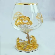 На память: Бокал для коньяка «Охота на медведя» — фотография 2