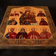 На память: Икона Богоматери "Неувядаемый цвет со святыми" — фотография 3