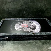 На память: Нарды под стеклом «Герб России» — фотография 7