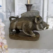 Фигура «Кабанчик» из кальцита в подарок — фотография 1