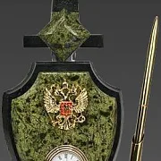Часы со щитом и мечом — оригинальный подарок — фотография 2