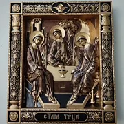 Икона Святая Троица — оригинальный подарок — фотография 7